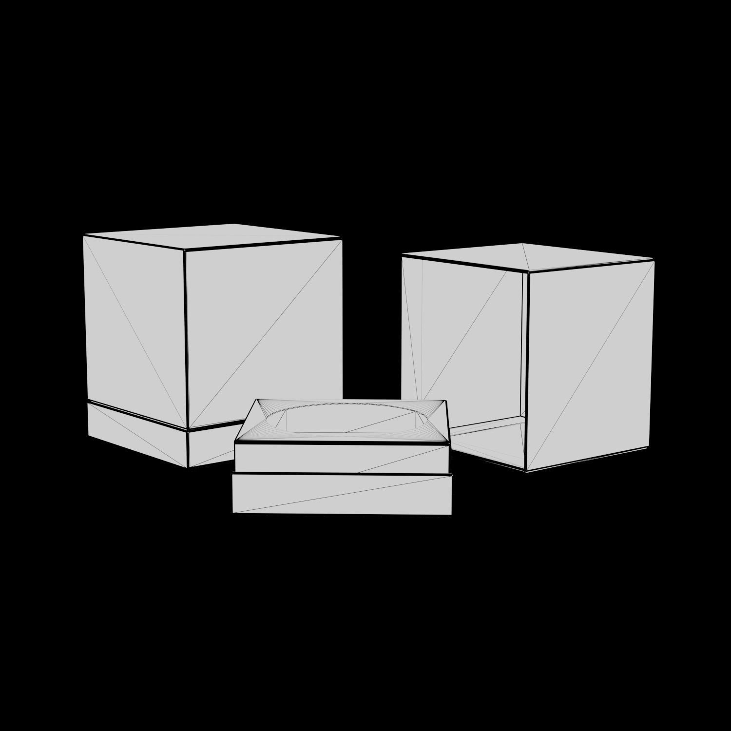 Pedestal Box - Package 3D model 3D model_8