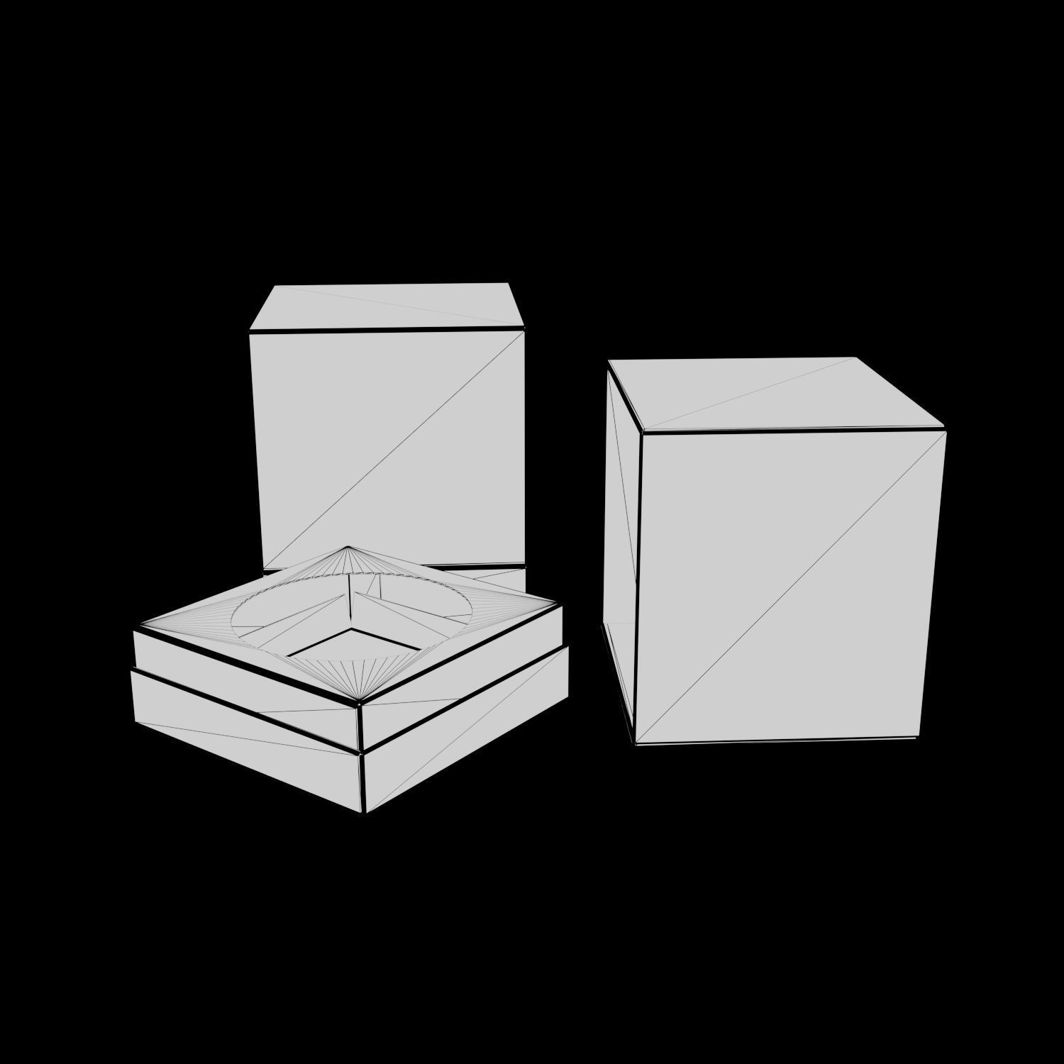 Pedestal Box - Package 3D model 3D model_9