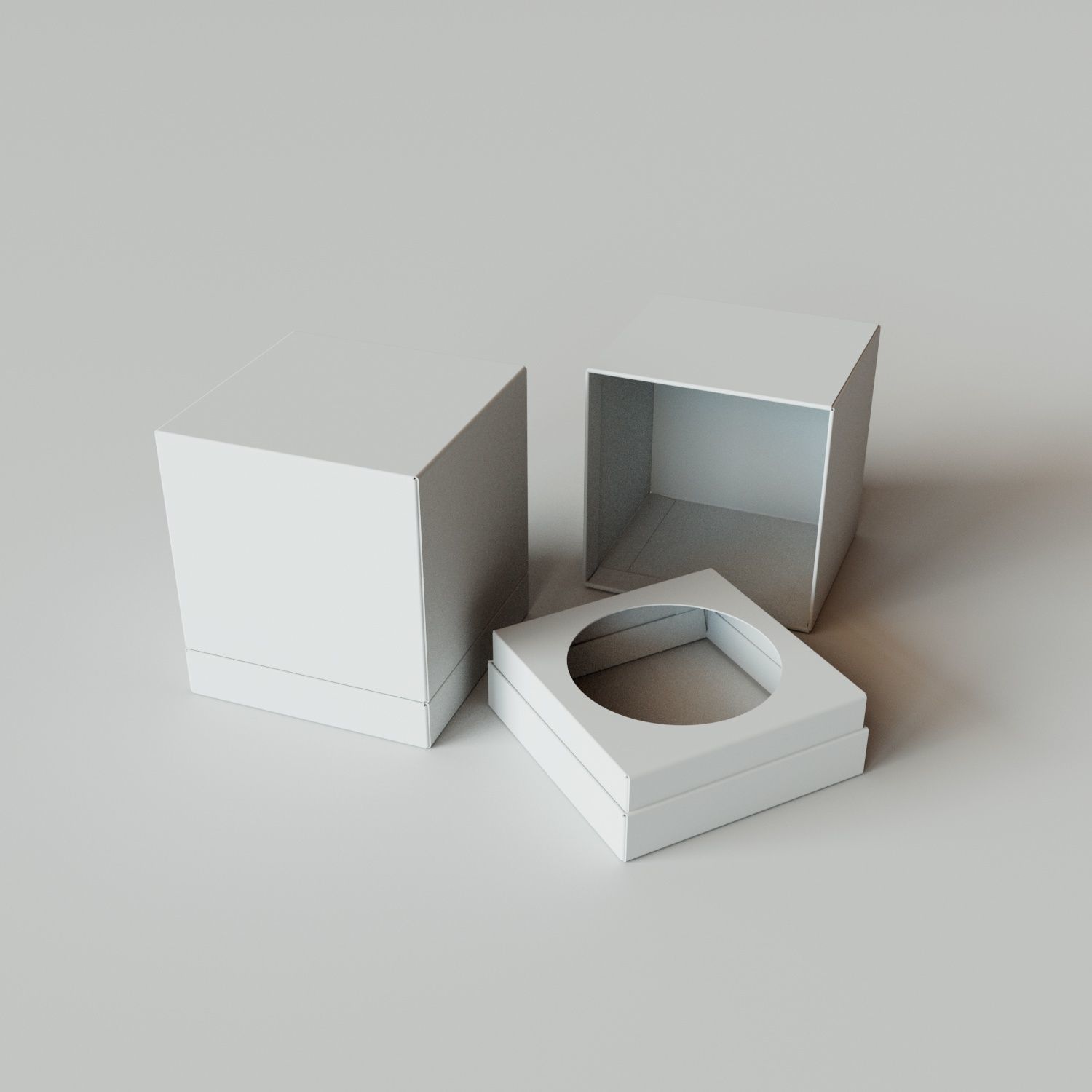Pedestal Box - Package 3D model 3D model_4