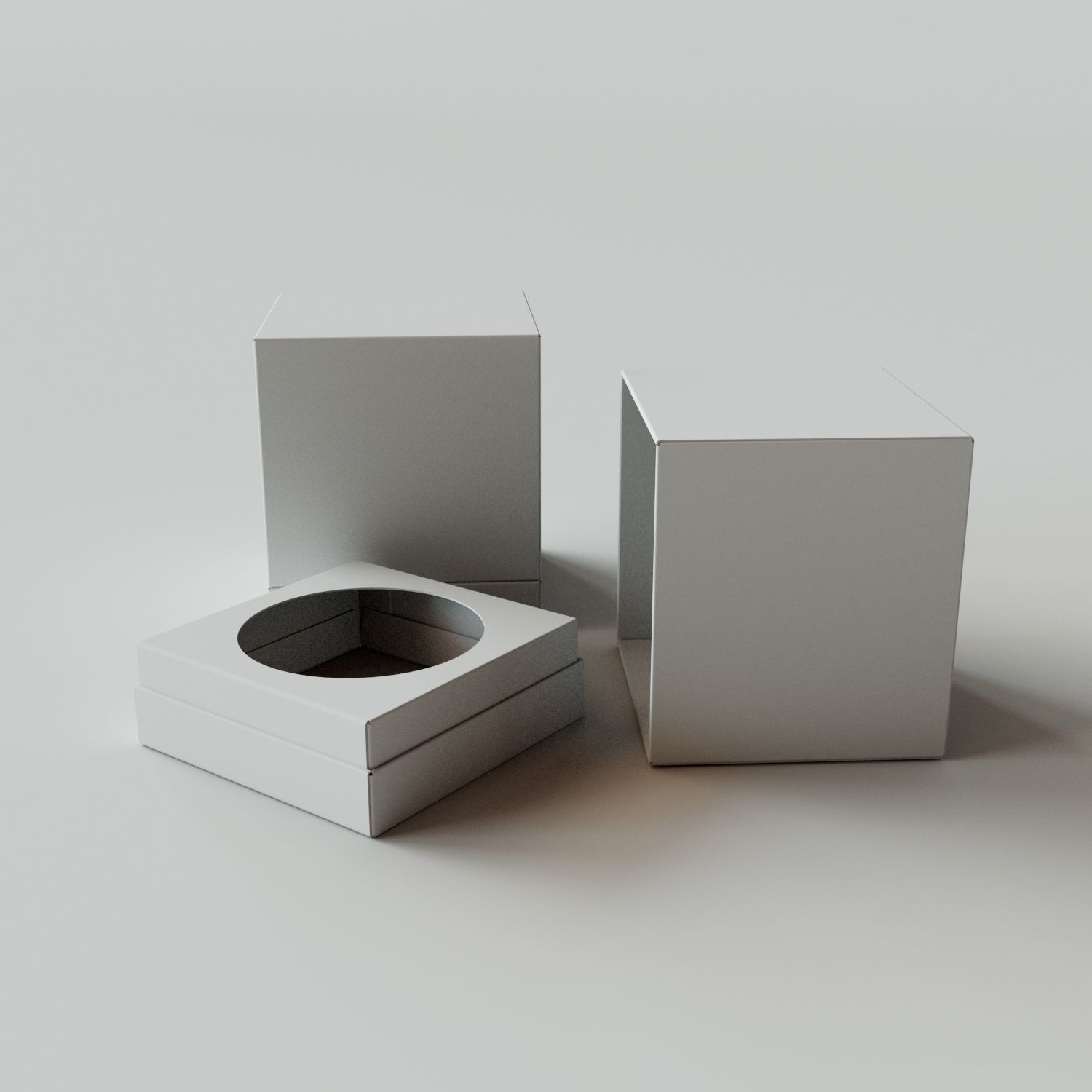 Pedestal Box - Package 3D model 3D model_1