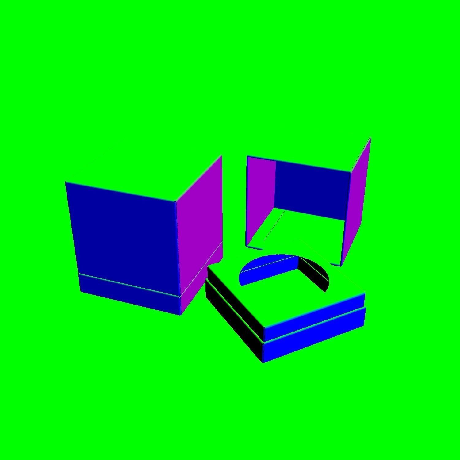 Pedestal Box - Package 3D model 3D model_13