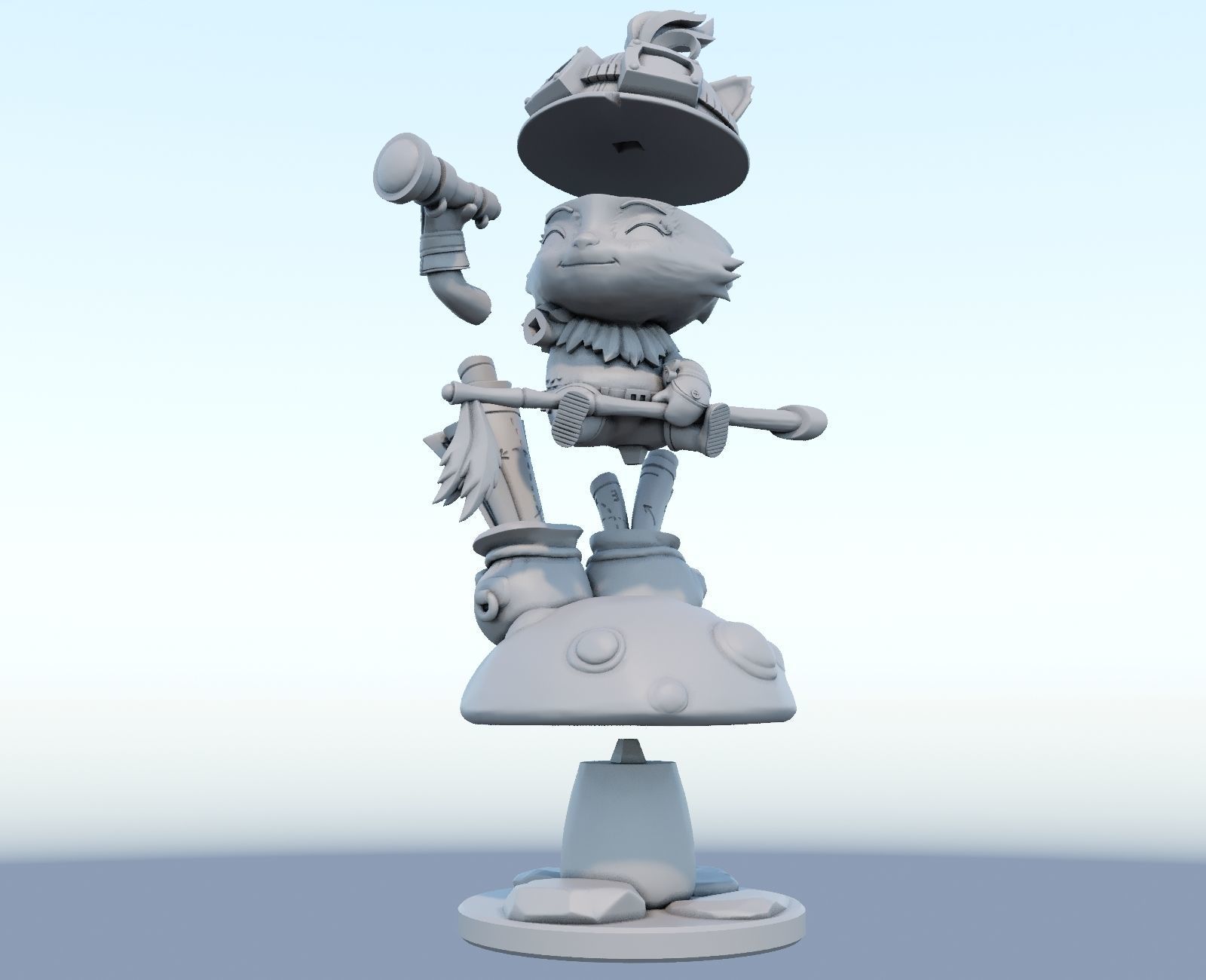 teemo League of Legends 3D print model 3D print model_2