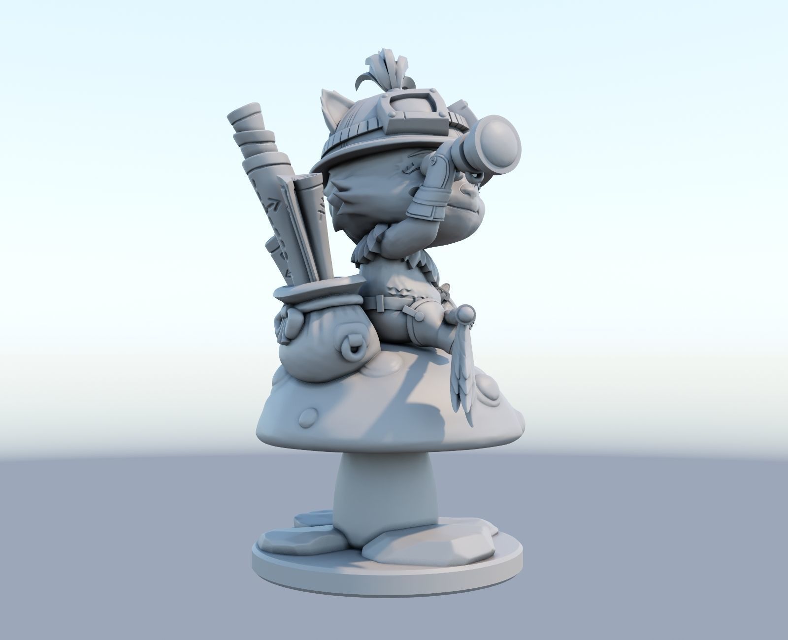 teemo League of Legends 3D print model 3D print model_6