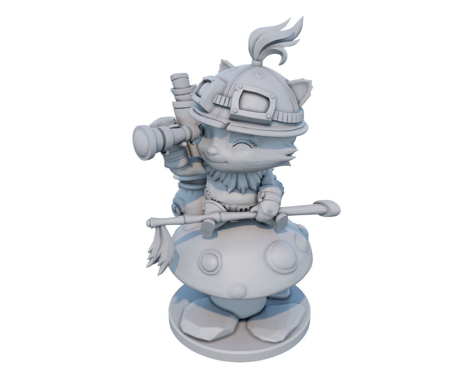 teemo League of Legends 3D print model 3D print model_8