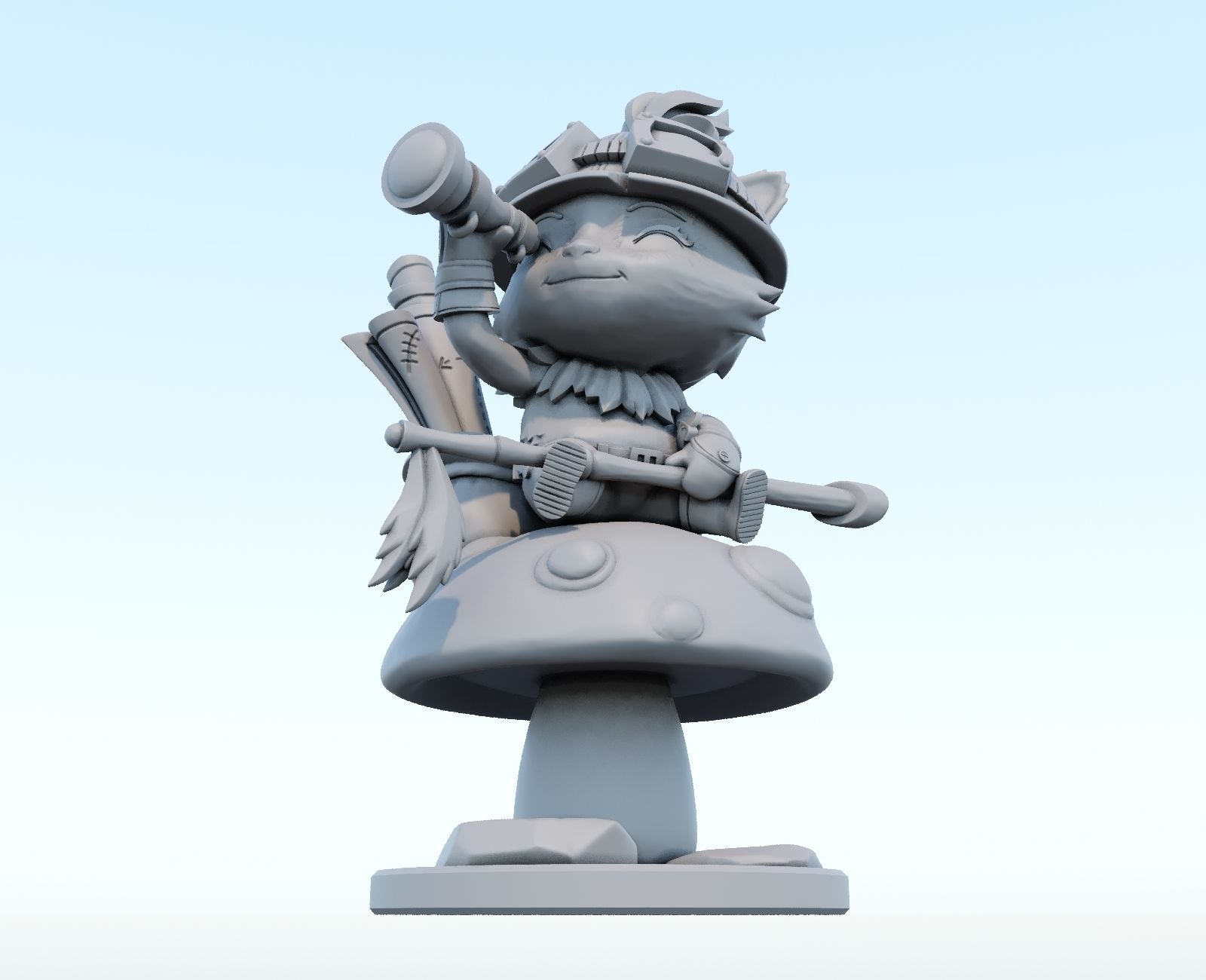 teemo League of Legends 3D print model 3D print model_10