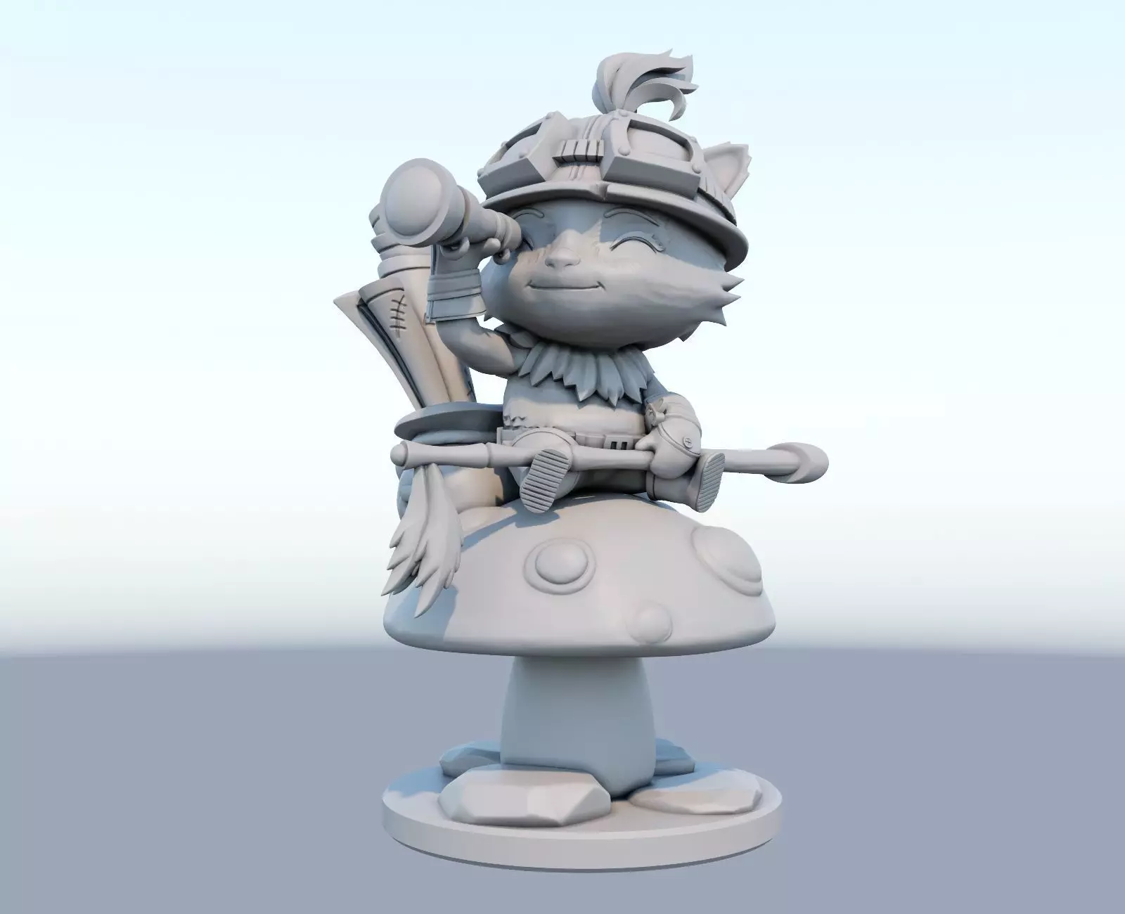 teemo League of Legends 3D print model 3D print model_0