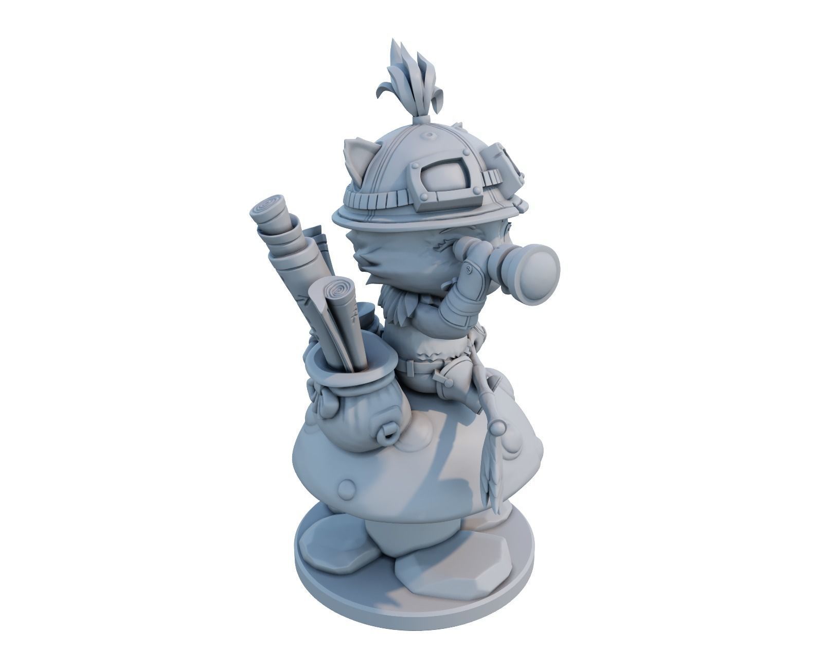 teemo League of Legends 3D print model 3D print model_9