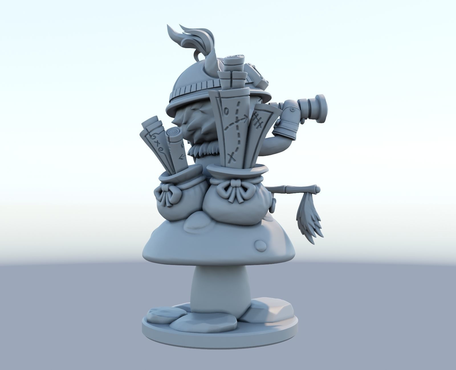 teemo League of Legends 3D print model 3D print model_5