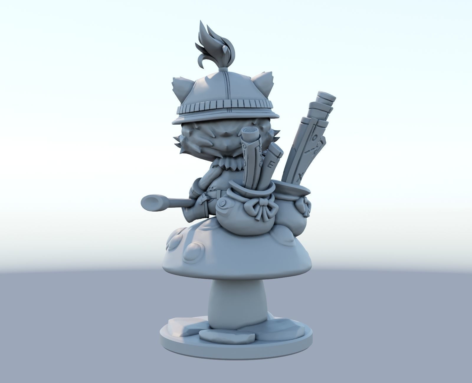 teemo League of Legends 3D print model 3D print model_4