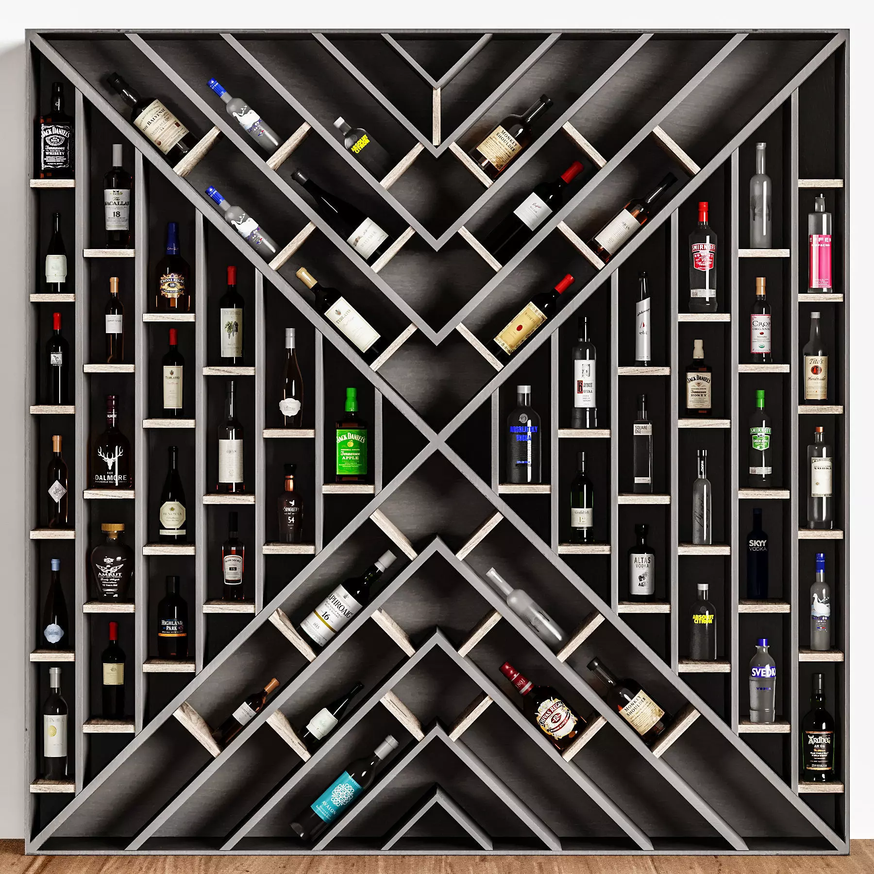 Bottle Rack Rack 9 3D model_0