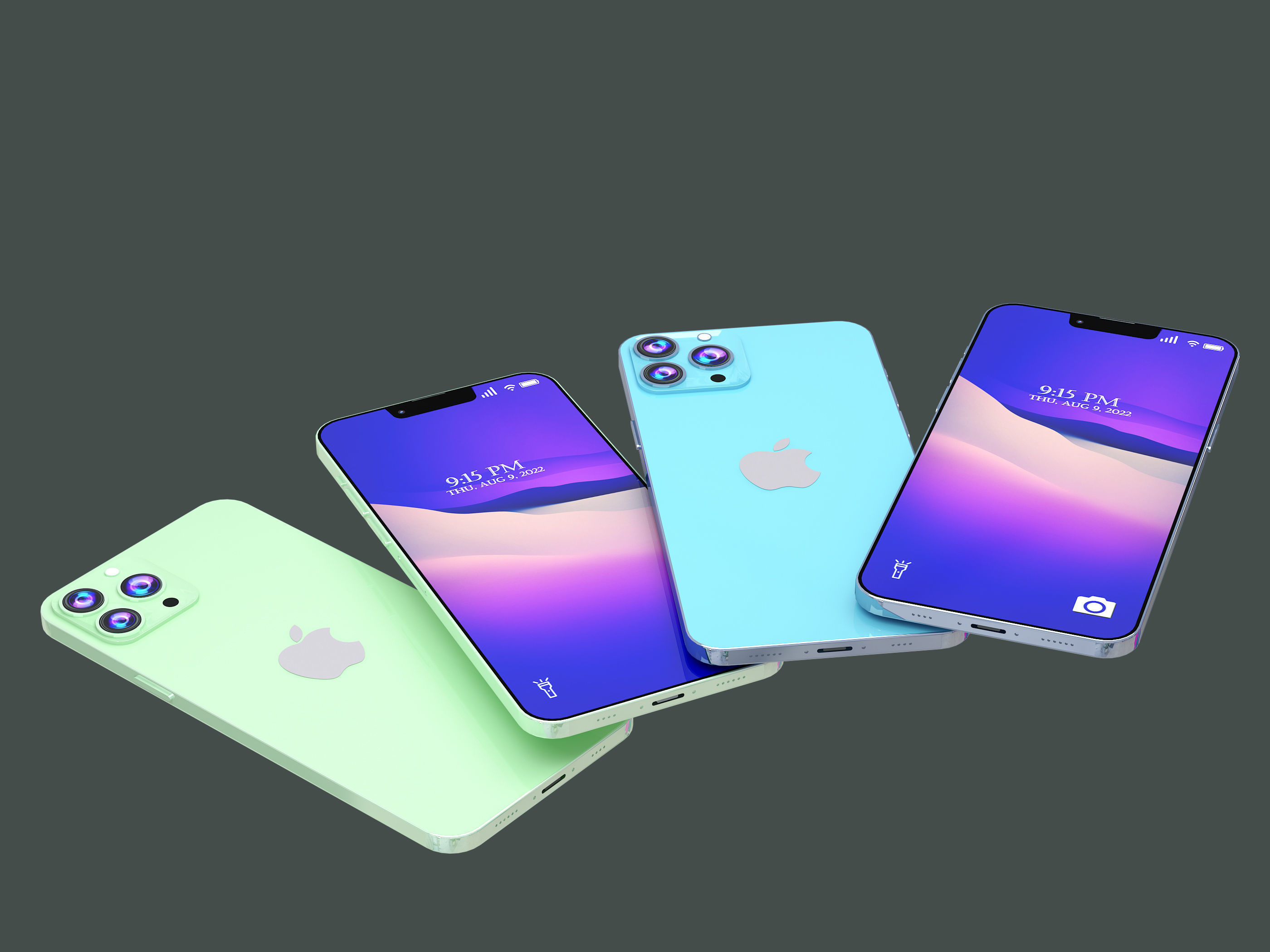 iPhone 13 pro max Low-poly 3D model_3