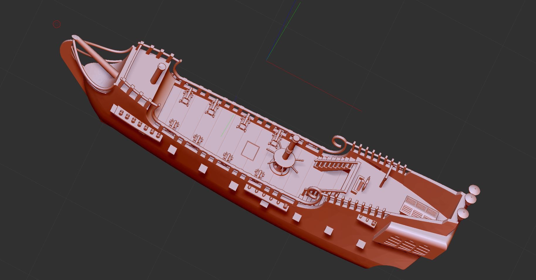 ship black pearl printable 3D print model_1