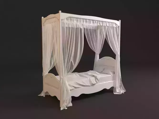 4 Poster Bed with Curtains