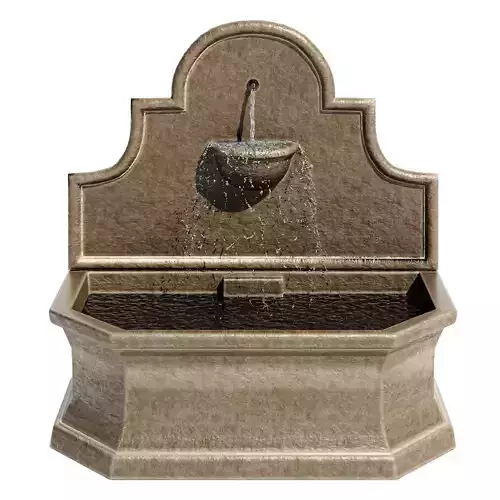 Andalusia Wall Outdoor Water Fountain 3D model