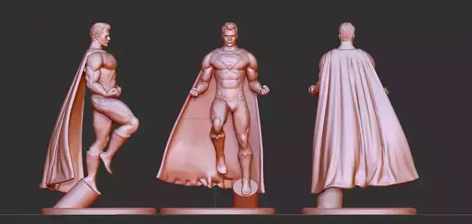 superman three statues