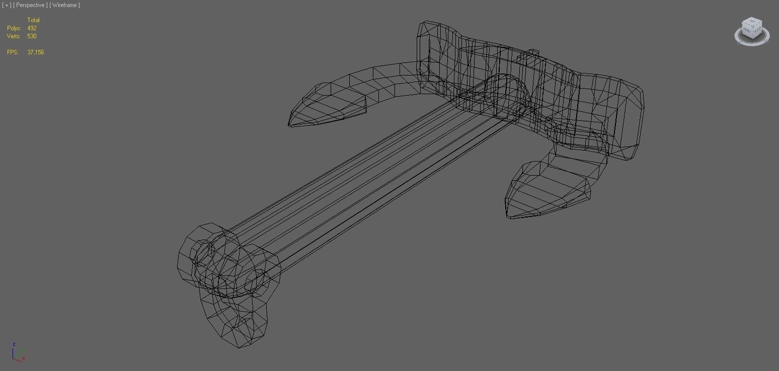 Anchor Lowpoly 3D model_7