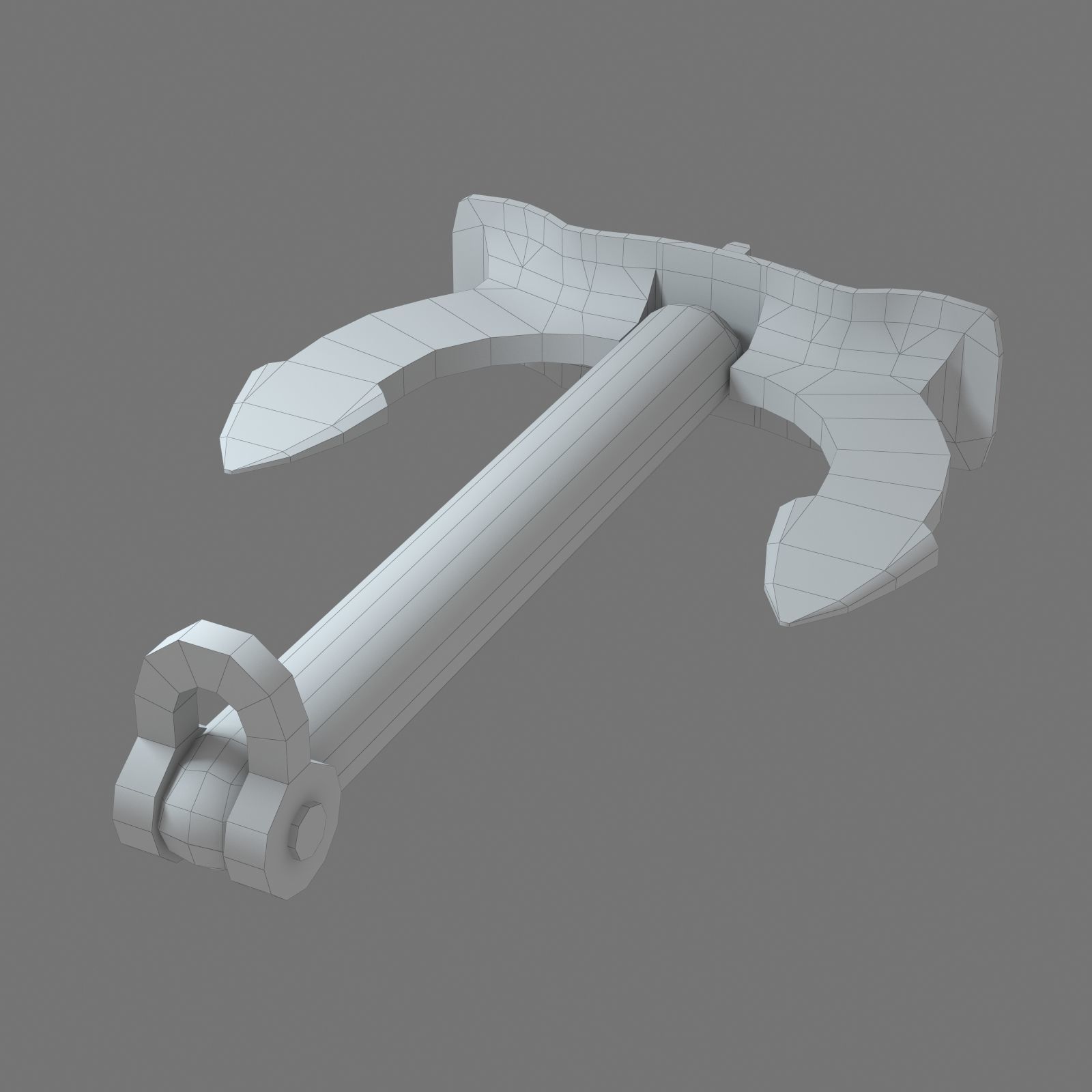 Anchor Lowpoly 3D model_3