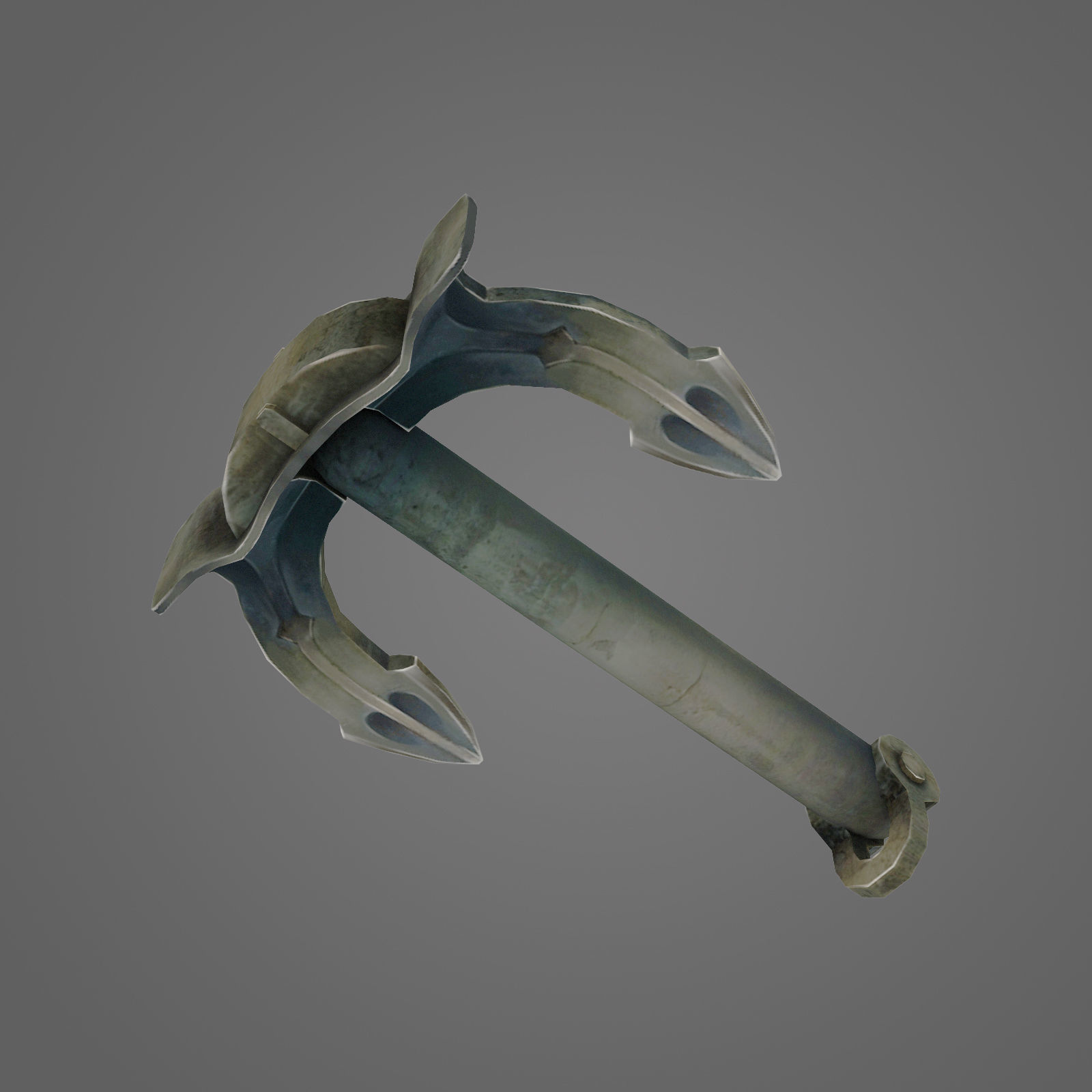 Anchor Lowpoly 3D model_5