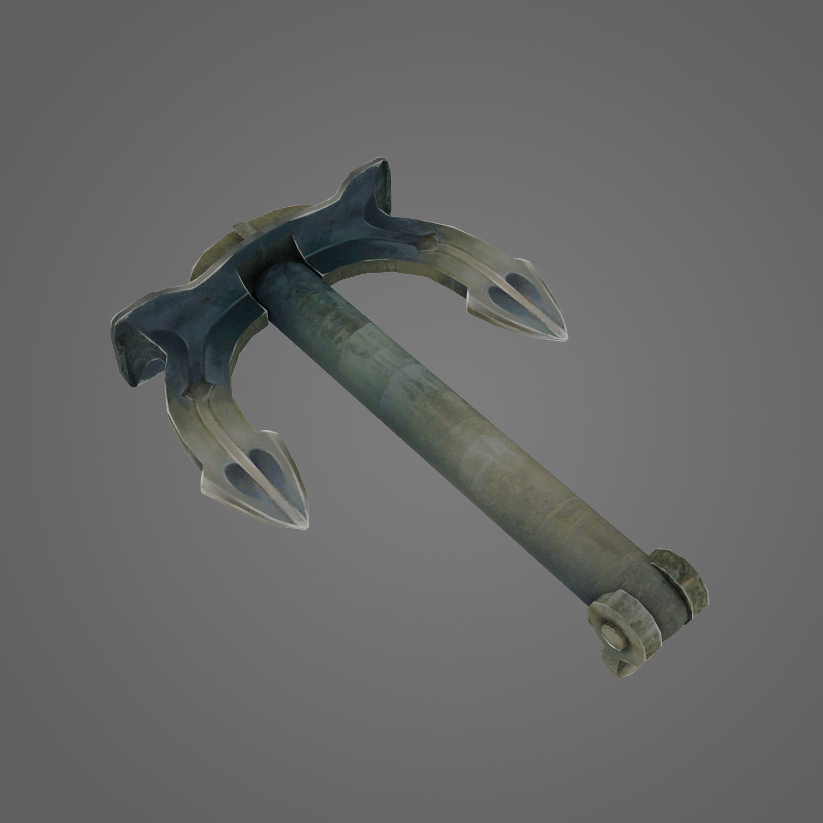 Anchor Lowpoly 3D model_4