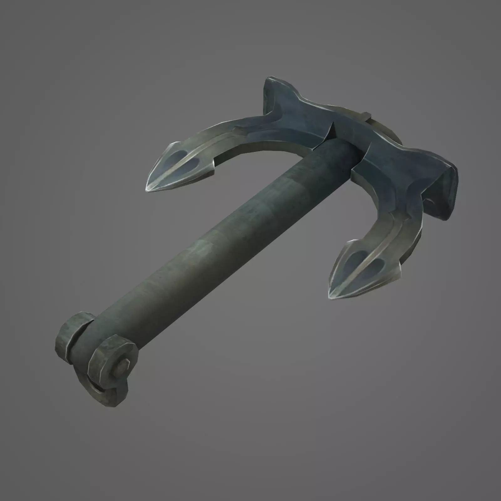 Anchor Lowpoly 3D model_0