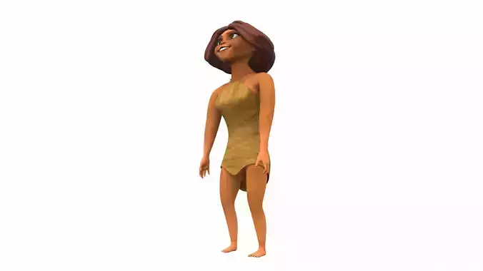 Eep Crood - female cartoon character of the Croods