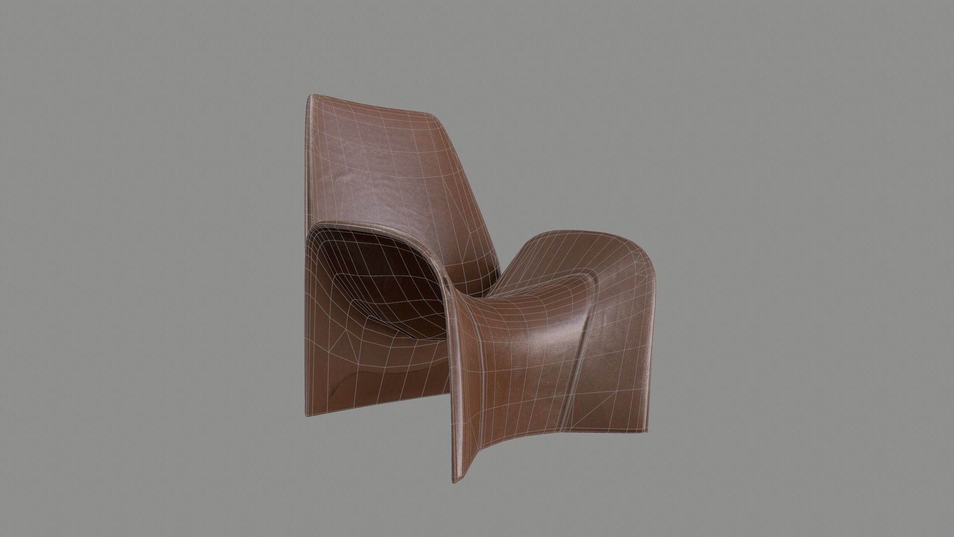 Armchair 01 PBR Low-poly 3D model_8