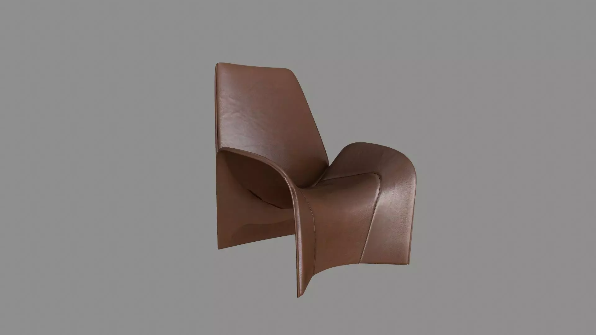 Armchair 01 PBR Low-poly 3D model_0