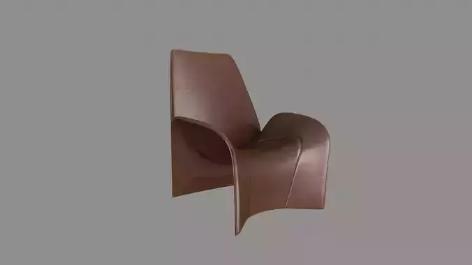 Armchair 01 PBR Low-poly 3D model