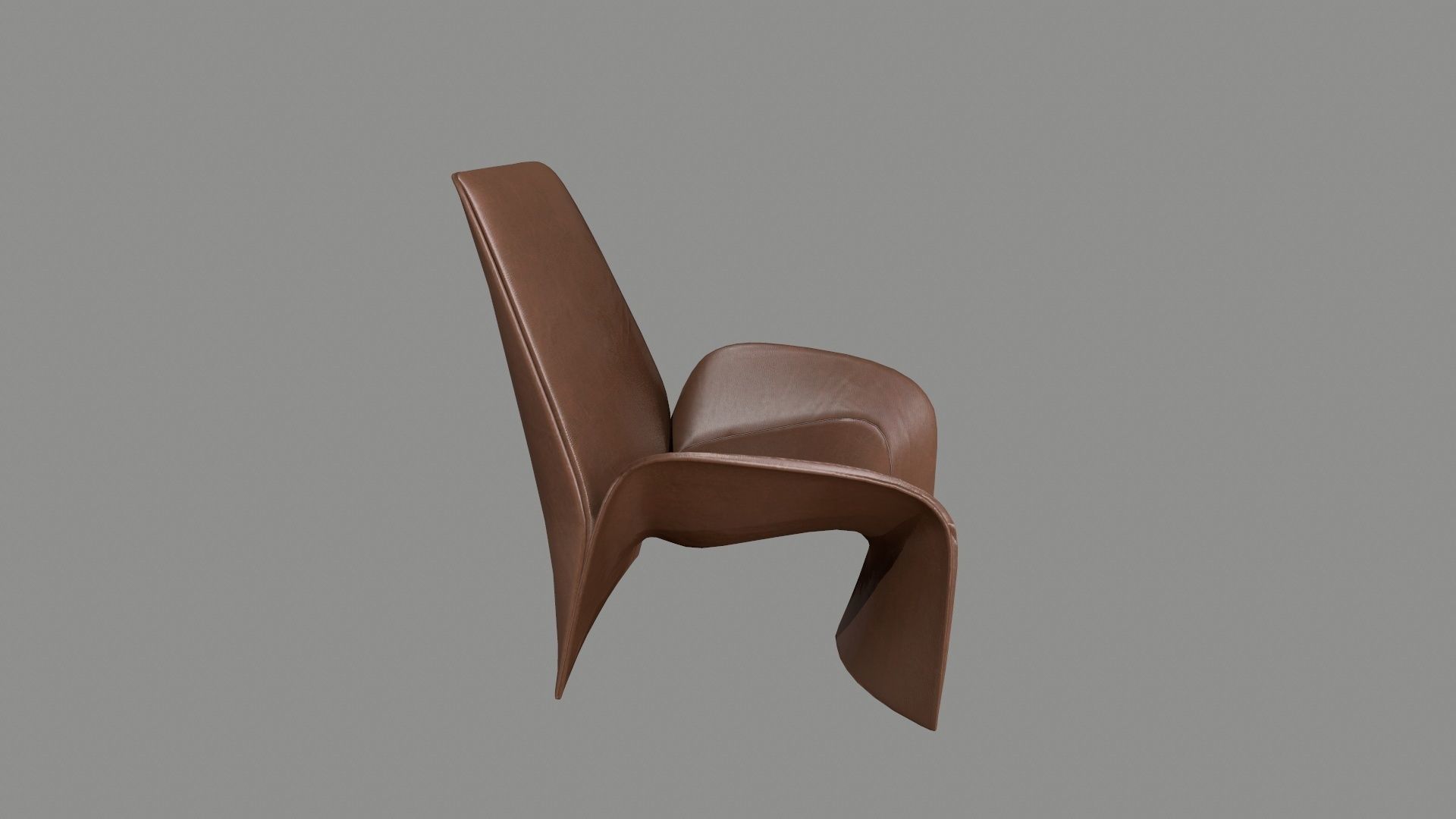 Armchair 01 PBR Low-poly 3D model_4