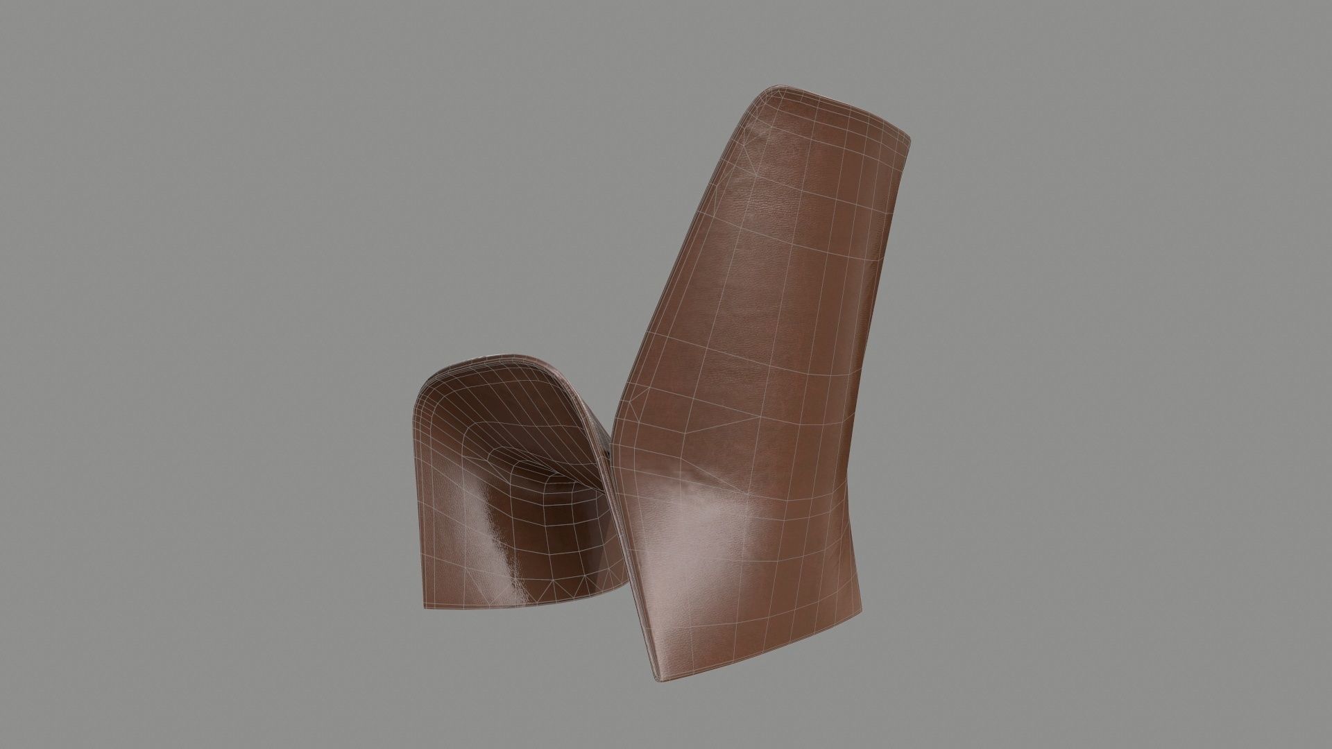 Armchair 01 PBR Low-poly 3D model_9