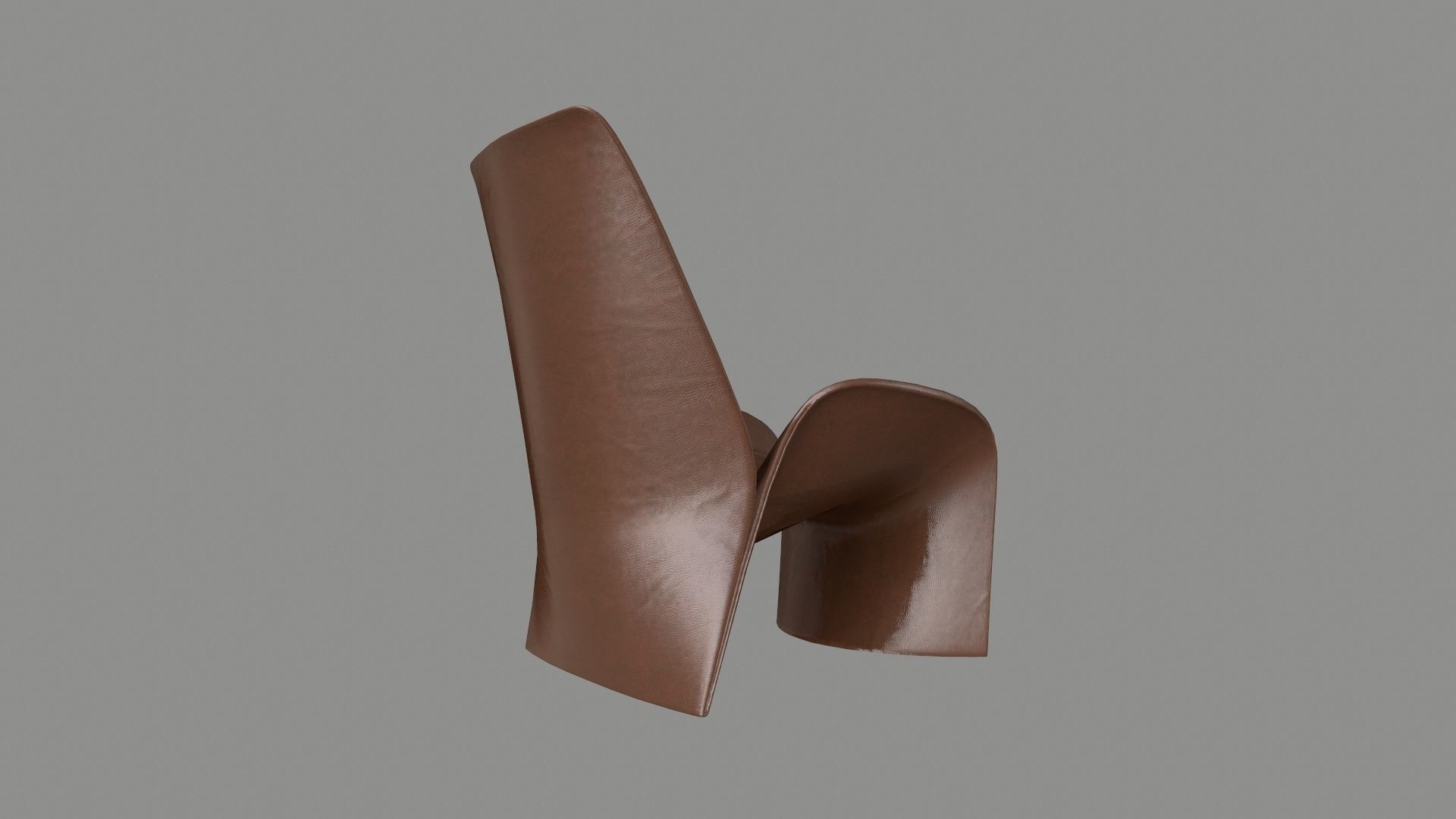 Armchair 01 PBR Low-poly 3D model_3