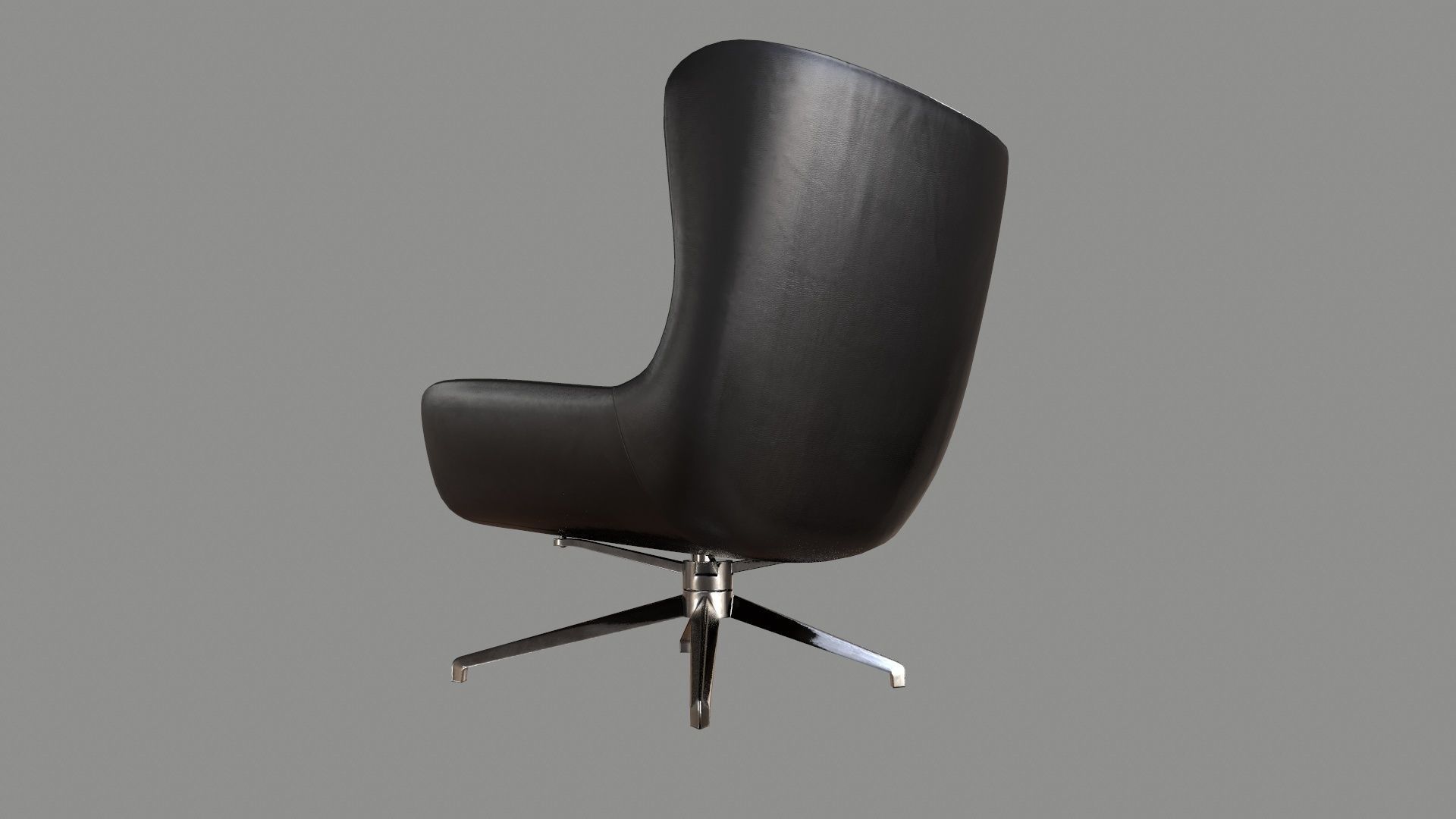 Armchair 02 PBR Low-poly 3D model_3