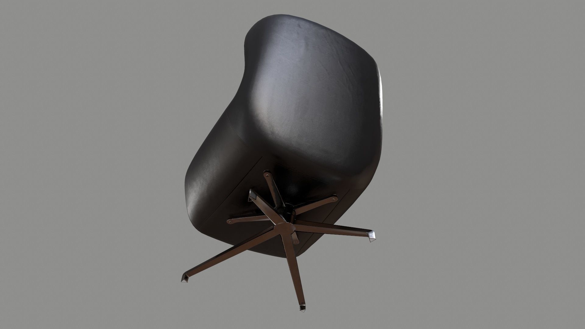 Armchair 02 PBR Low-poly 3D model_5