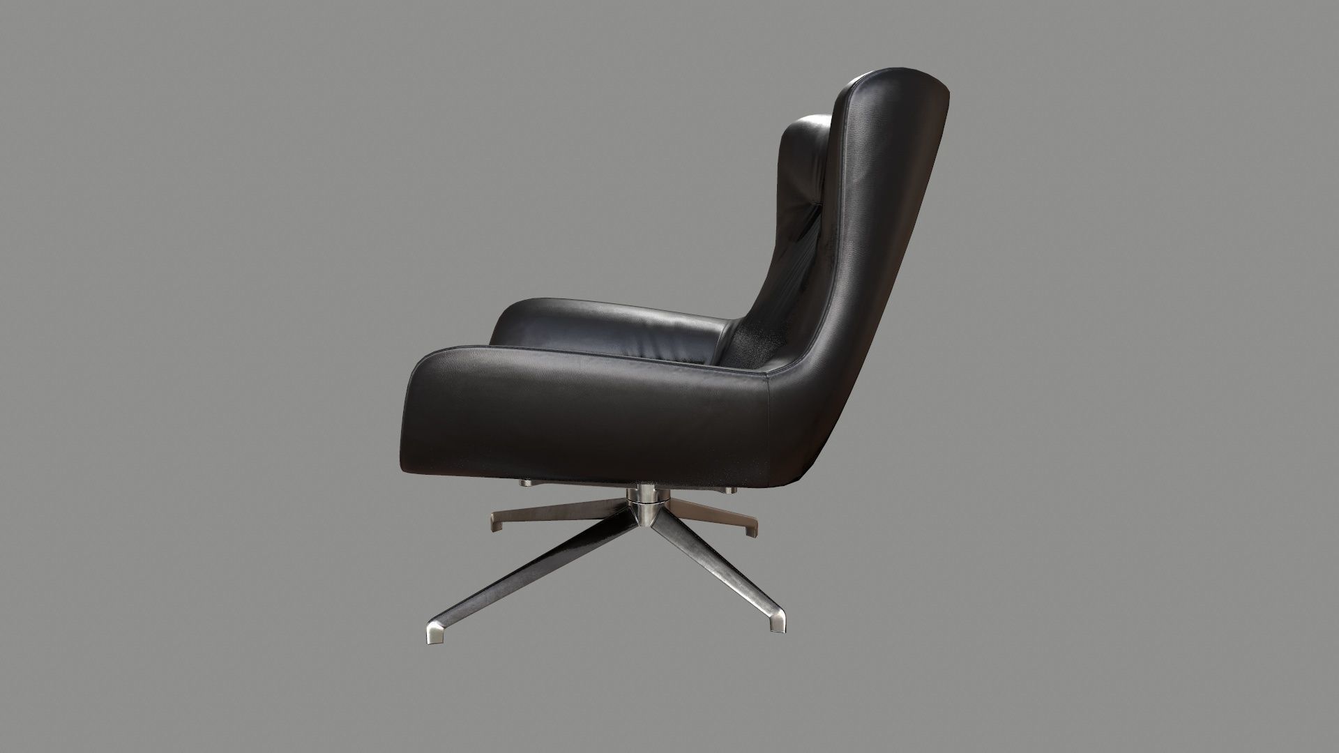 Armchair 02 PBR Low-poly 3D model_2