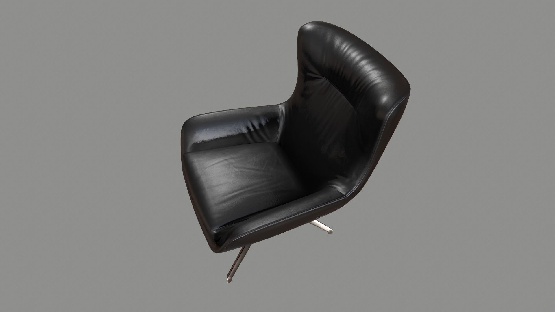 Armchair 02 PBR Low-poly 3D model_7