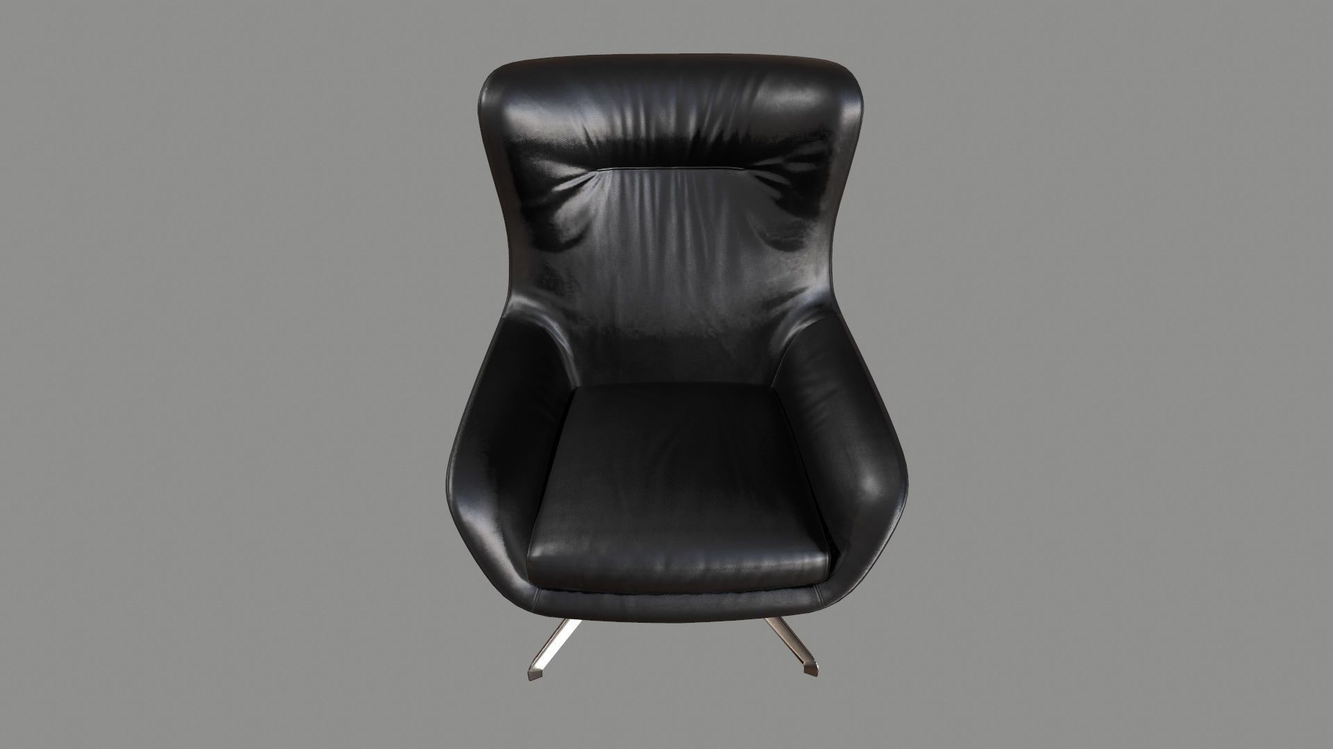 Armchair 02 PBR Low-poly 3D model_4