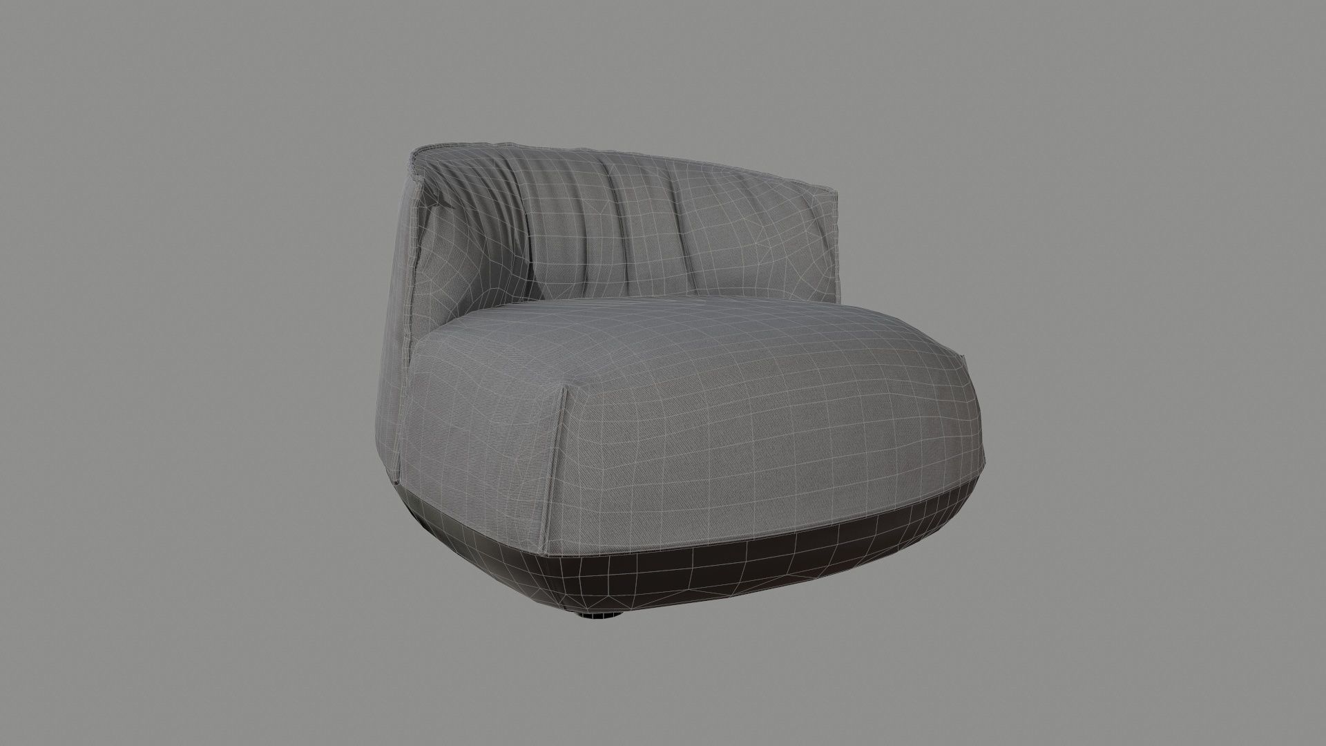 Armchair 04 PBR Low-poly 3D model_8