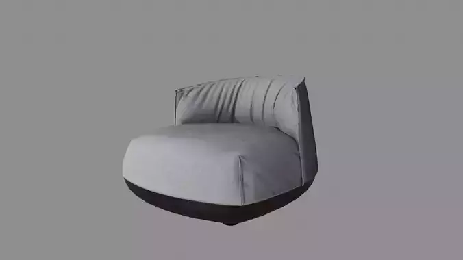 Armchair 04 PBR Low-poly 3D model
