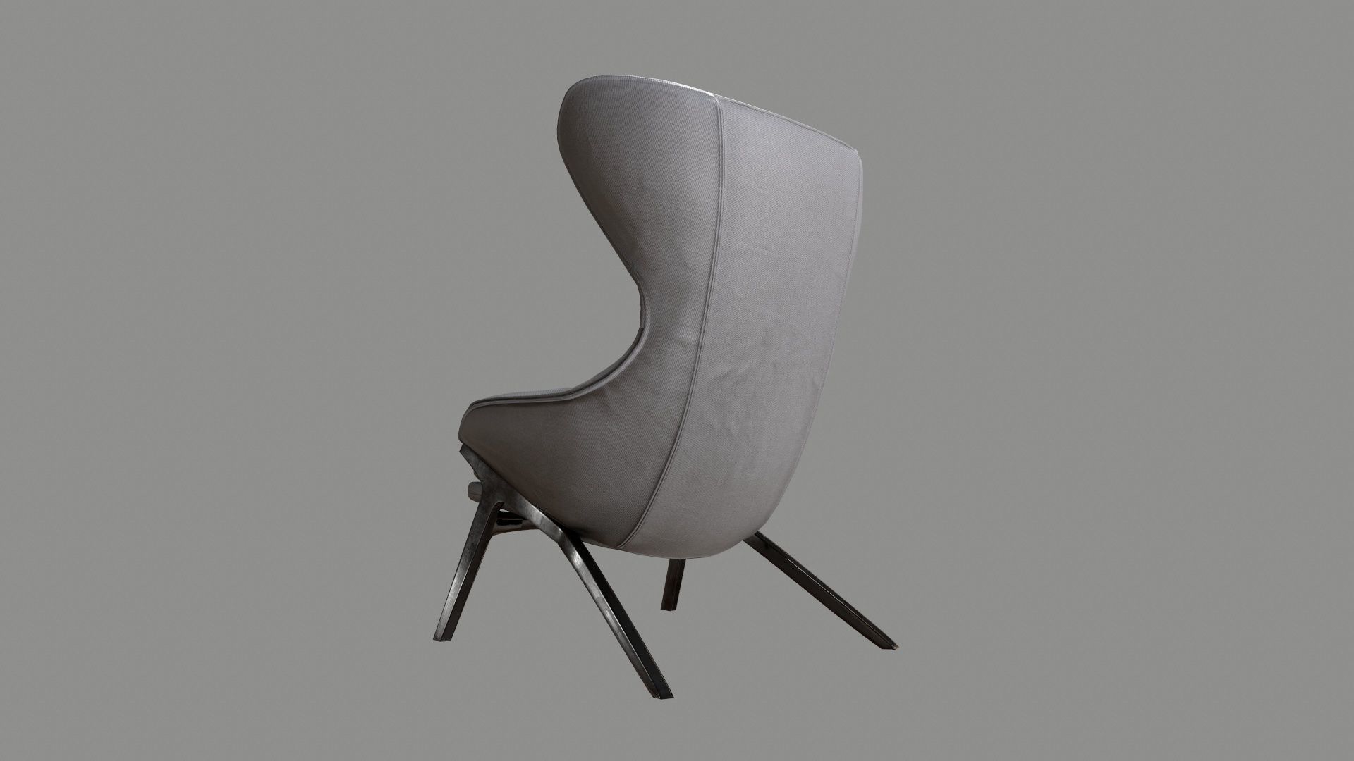 Armchair 05 PBR Low-poly 3D model_2