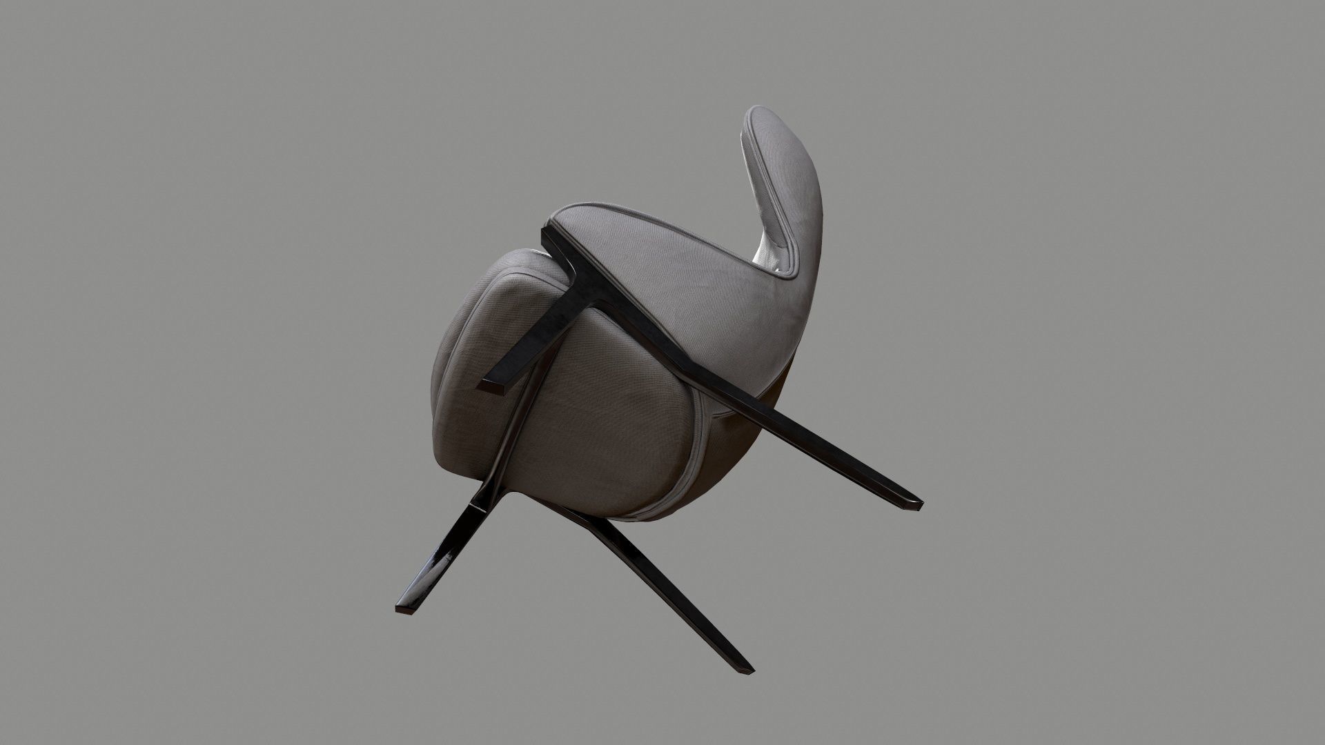 Armchair 05 PBR Low-poly 3D model_6