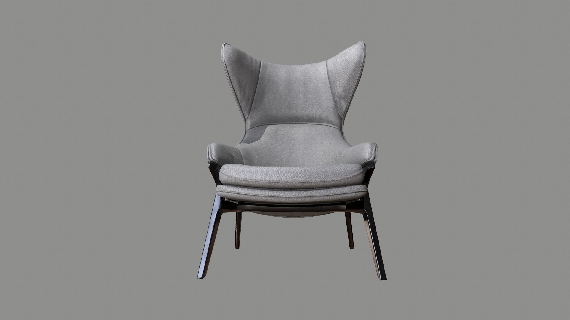 Armchair 05 PBR Low-poly 3D model_4