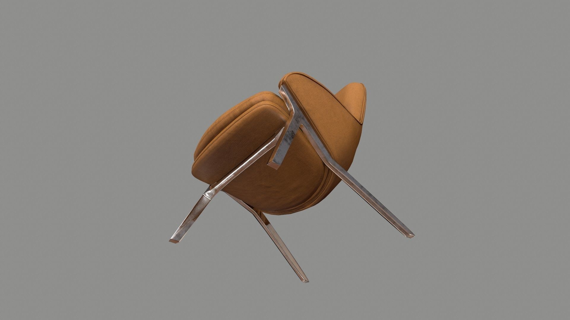 Armchair 07 PBR Low-poly 3D model_6