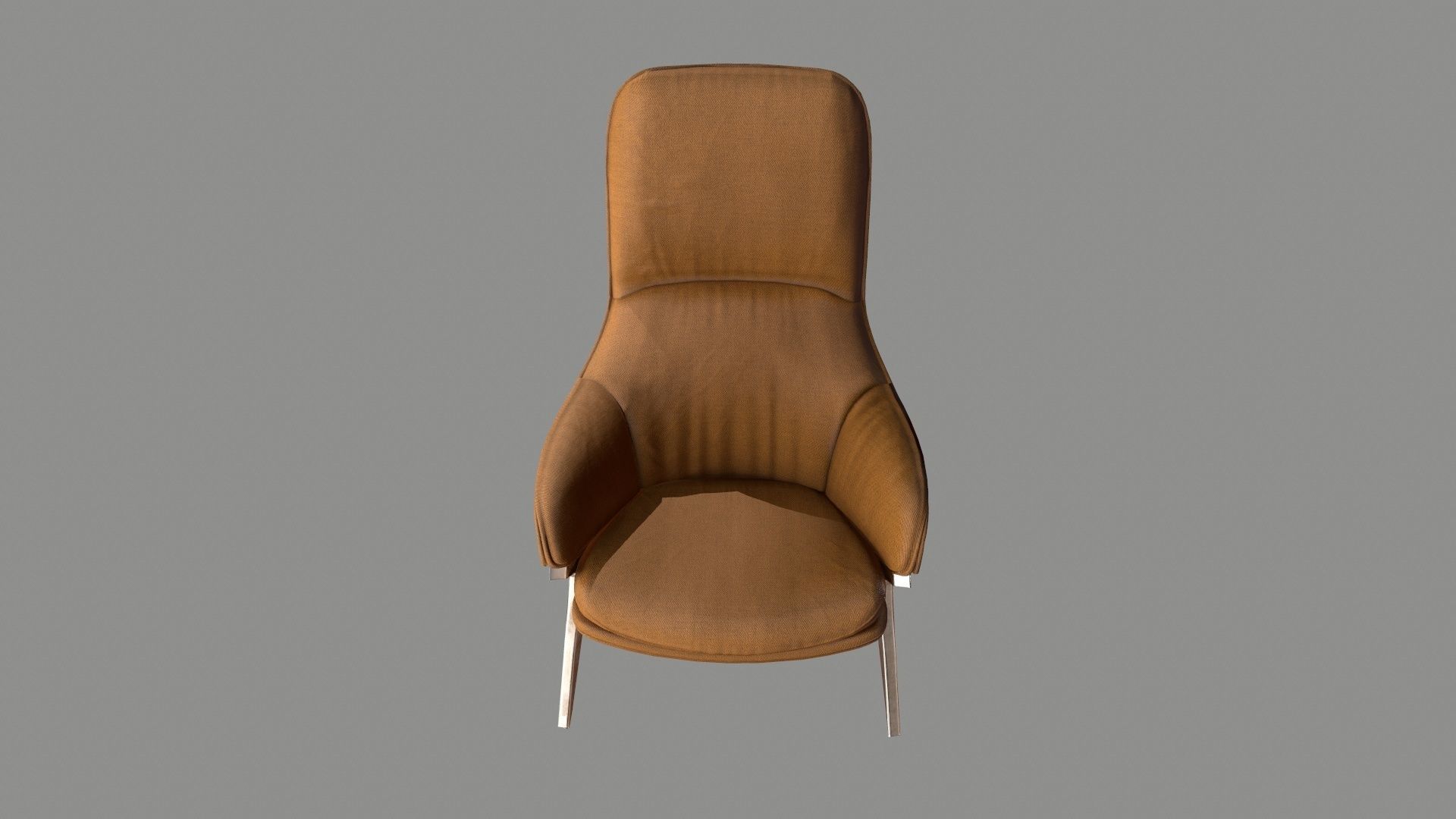 Armchair 07 PBR Low-poly 3D model_5