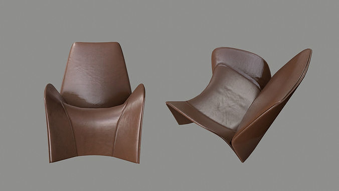 Collection of Armchairs PBR 3D Model Pack 4