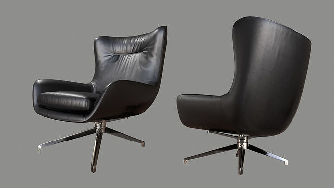 Collection of Armchairs PBR 3D Model Pack 6
