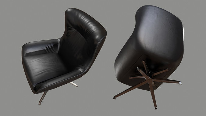 Collection of Armchairs PBR 3D Model Pack 5