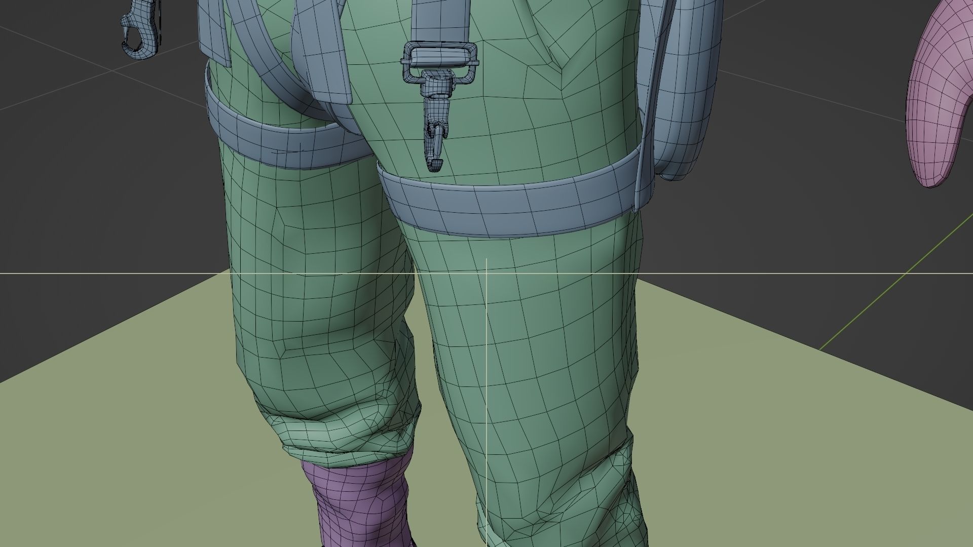 SOLDIER WWII USA Pilot Rigged 3D model_26