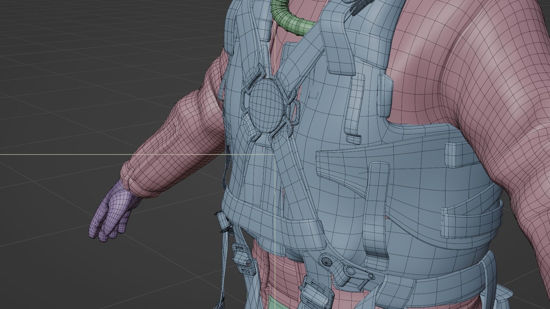 SOLDIER WWII USA Pilot Rigged 3D model_29