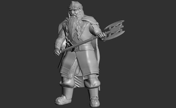 Gimli Son of Gloin 3D print model