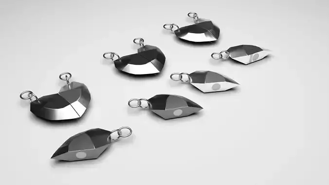 3D Print Ready Magnetic Pendants 3D print model